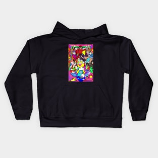 Dope Slluks character street fighter series illustration Kids Hoodie